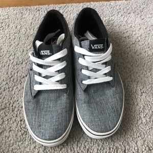 Grey low cut vans